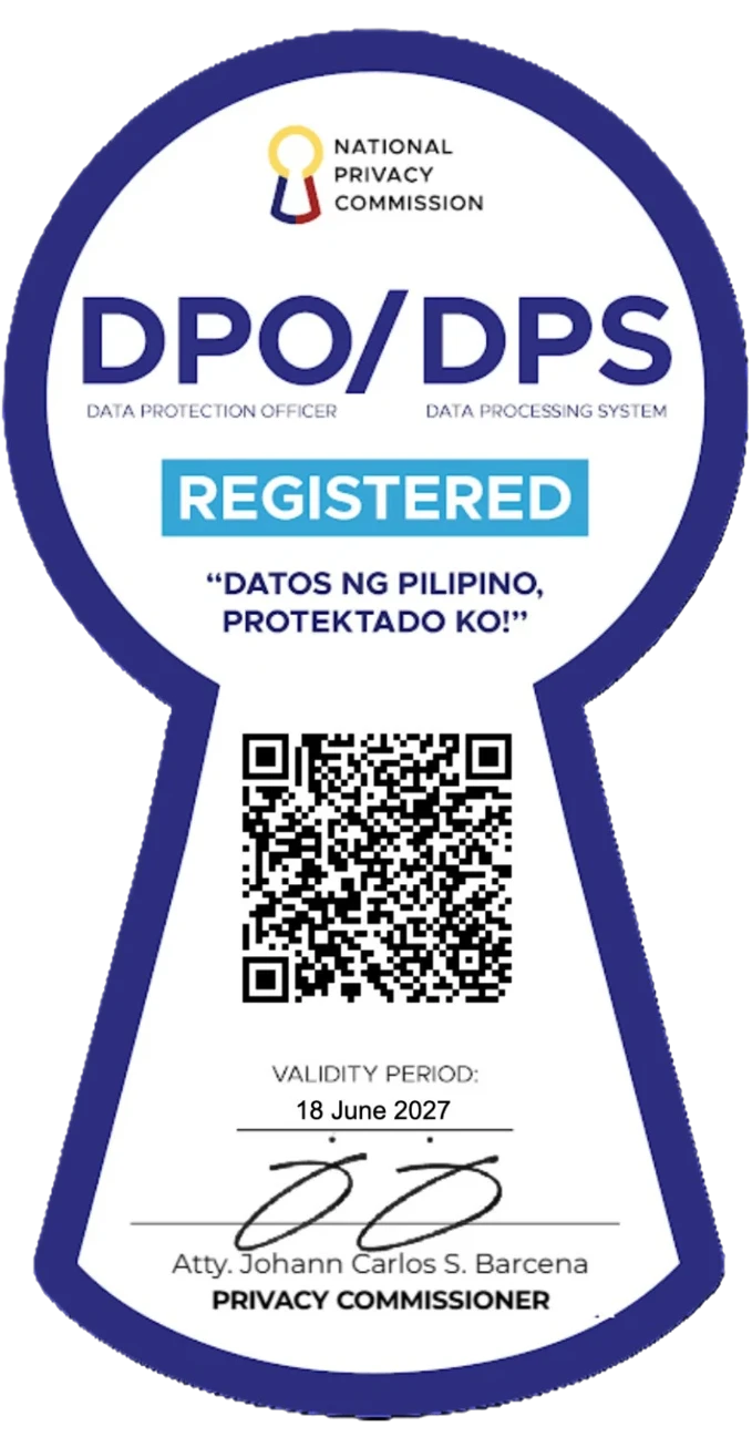 National Privacy Commission DPO/DPS Registered seal